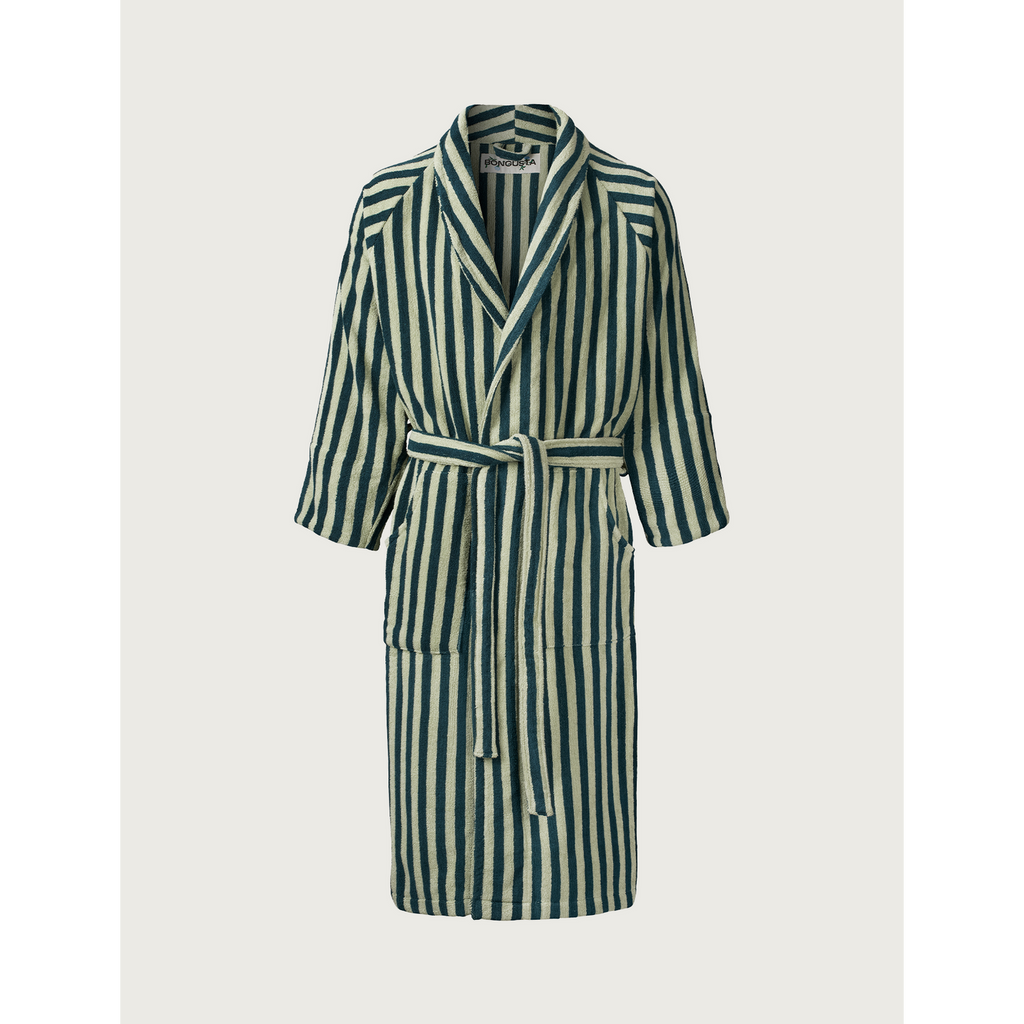 Peignoir de bain Naram - Bongusta-L/XL-Vert mousse de mer et sarcelle profonde-The Woods Gallery