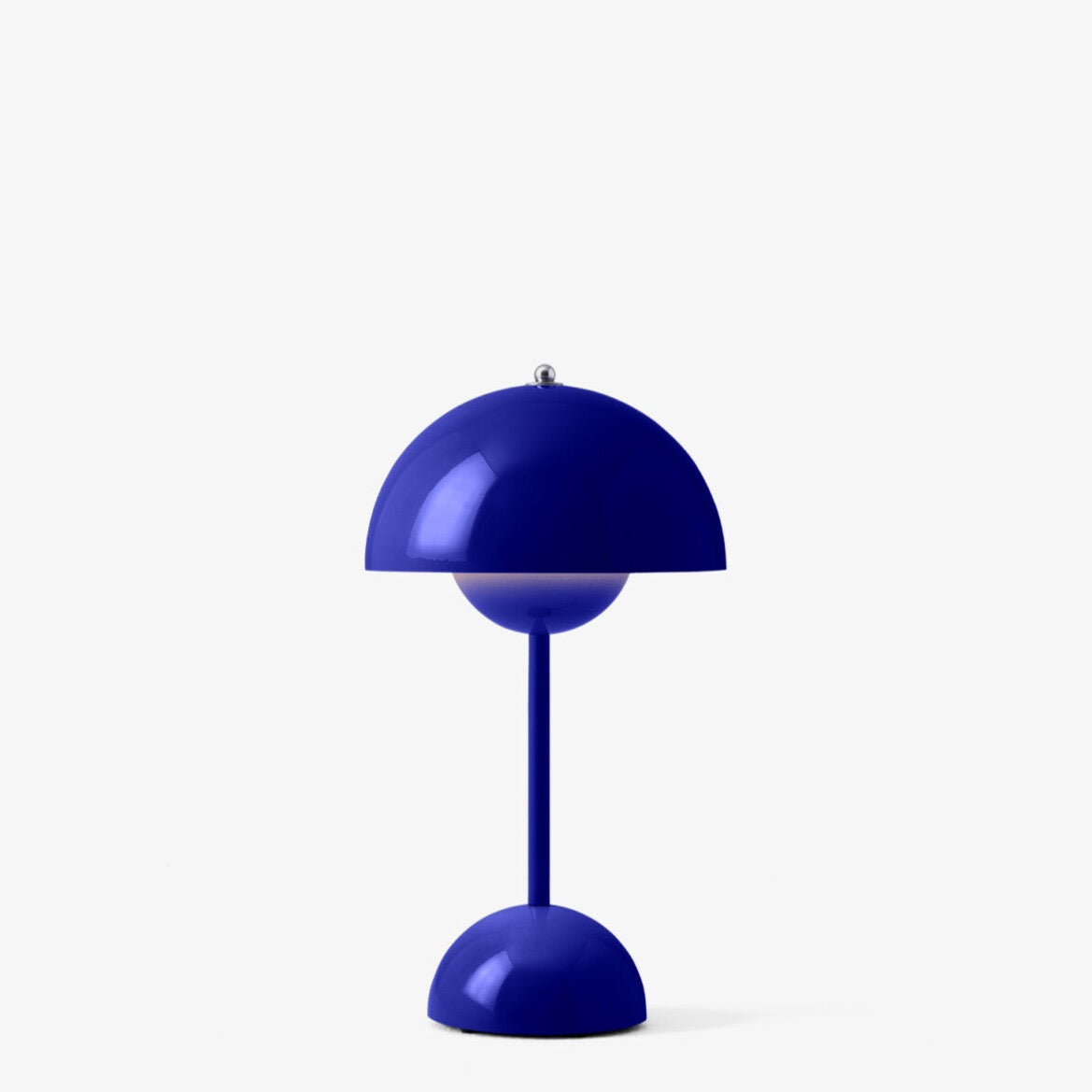 Petite lampe de table Flowerpot VP9 de Verner Panton - &amp;Tradition-Bleu cobalt-The Woods Gallery