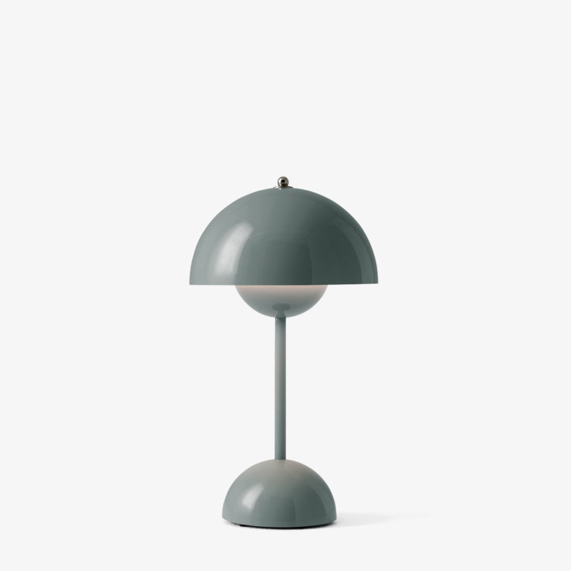 Petite lampe de table Flowerpot VP9 de Verner Panton - &amp;Tradition-Bleu pierre-The Woods Gallery