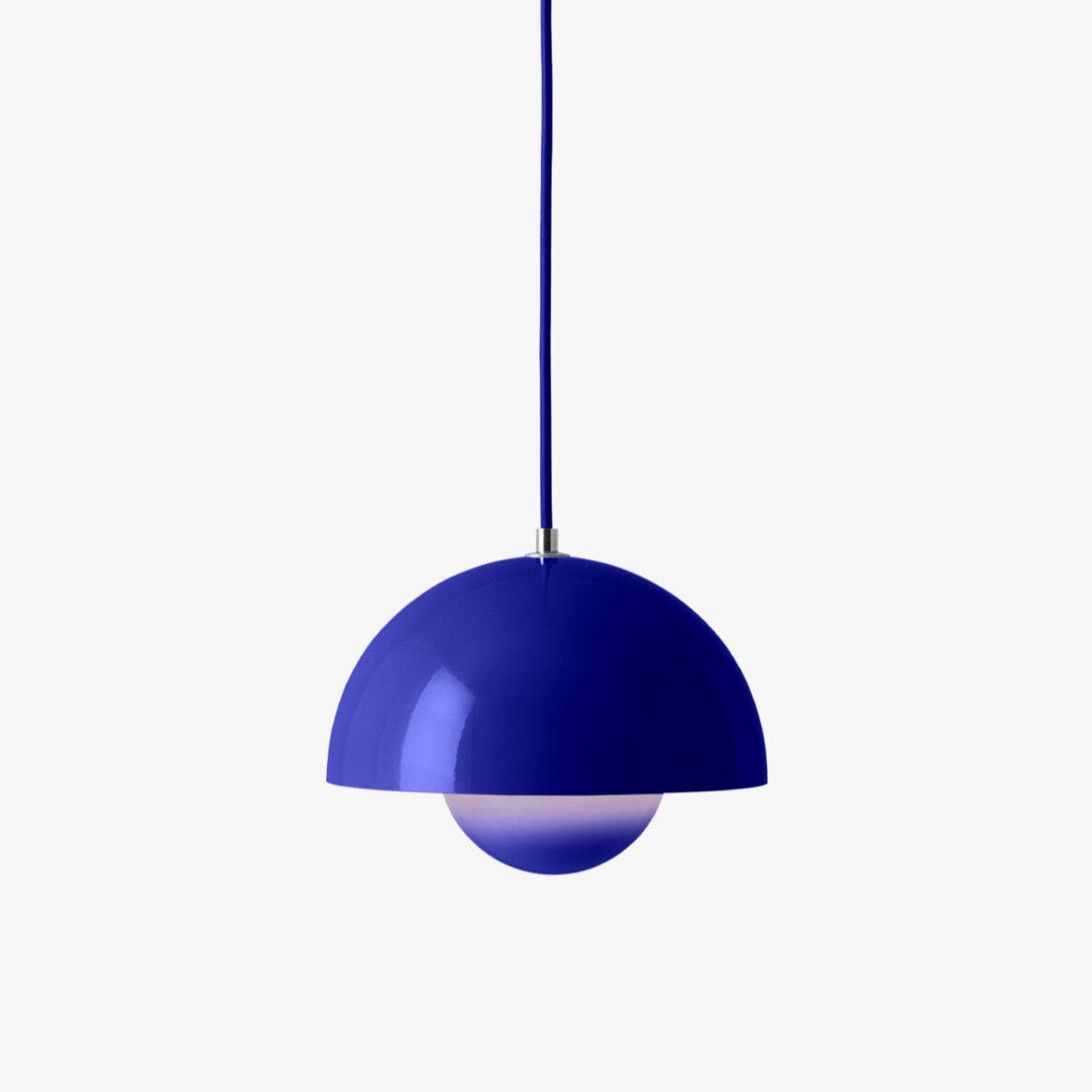 Petite suspension Flowerpot VP1 de Verner Panton - &amp;Tradition-Bleu cobalt-The Woods Gallery