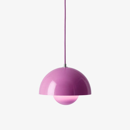 Petite suspension Flowerpot VP1 de Verner Panton - &amp;Tradition-Rose acidulé-The Woods Gallery