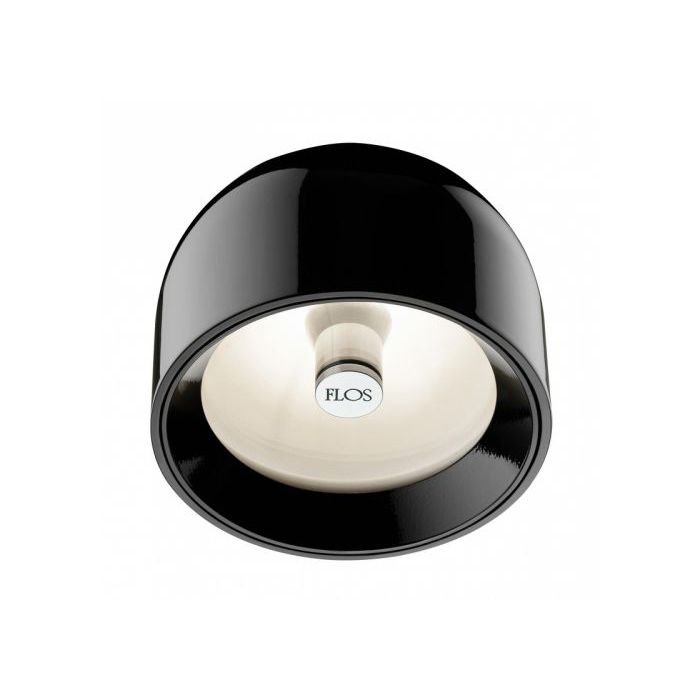 Plafonnier rond Wan par J. Grawunder - Flos-Noir-The Woods Gallery