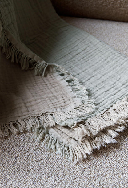 Plaid Collect SC33 Coton bio - &amp;Tradition-Nuage &amp; sauge-The Woods Gallery