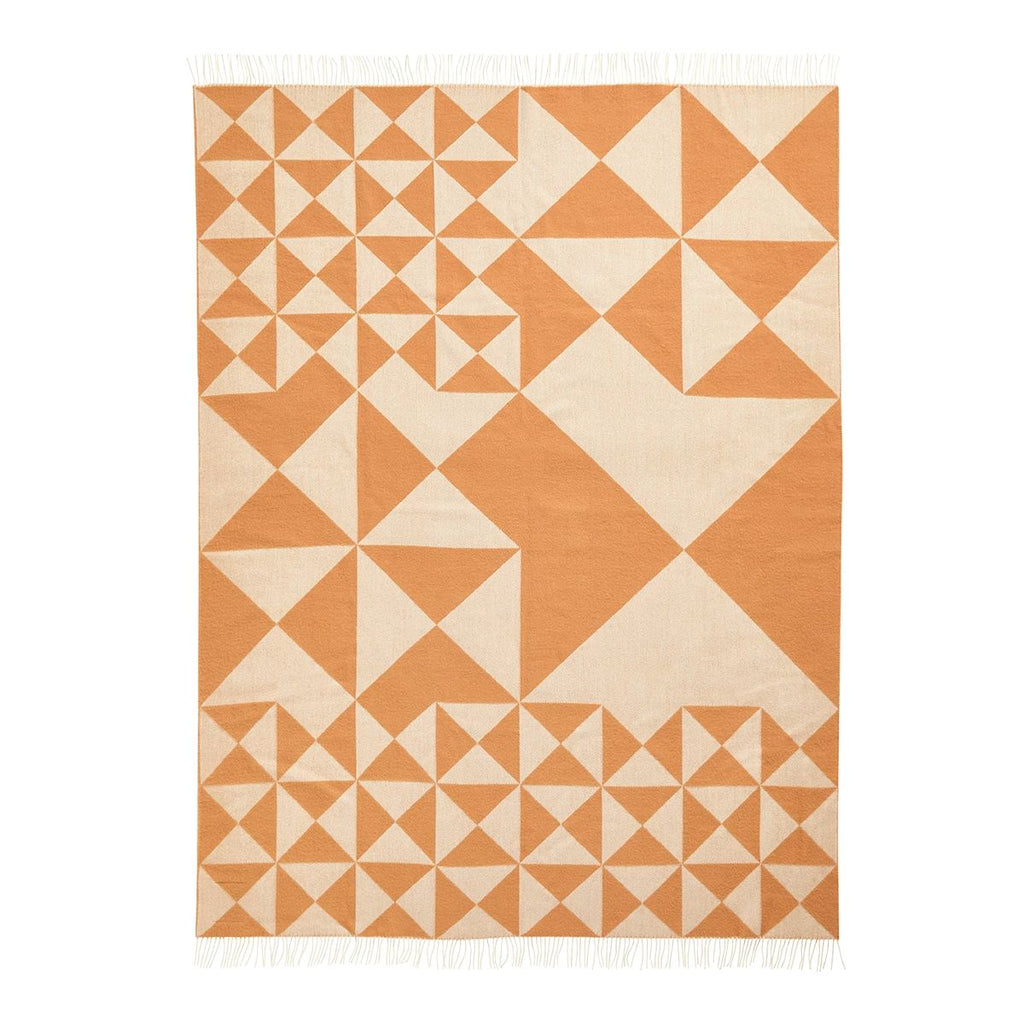 Plaid Mirror Throw 130x190cm de Verner Panton - Verpan-Jaune-The Woods Gallery