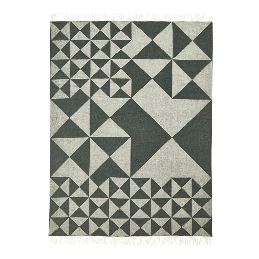 Plaid Mirror Throw 130x190cm de Verner Panton - Verpan-Jaune-The Woods Gallery