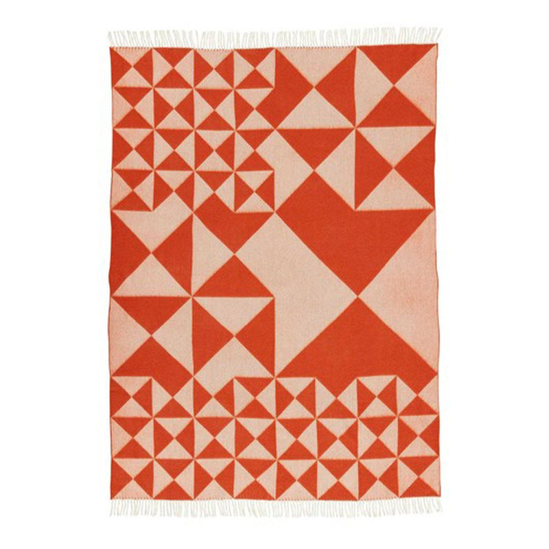 Plaid Mirror Throw 130x190cm de Verner Panton - Verpan-Jaune-The Woods Gallery