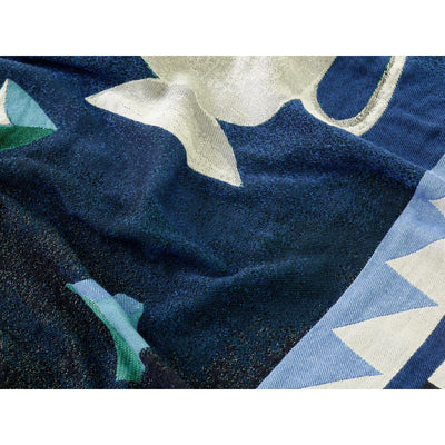 Plaid Momento JH46 - &Tradition-Bleu nuit-The Woods Gallery