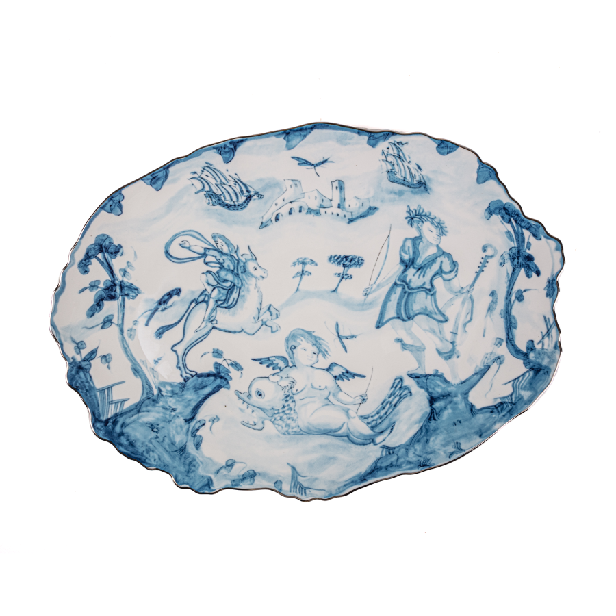 Plateau en porcelaine "Classics on Acid" par Diesel Living - Seletti-The Woods Gallery