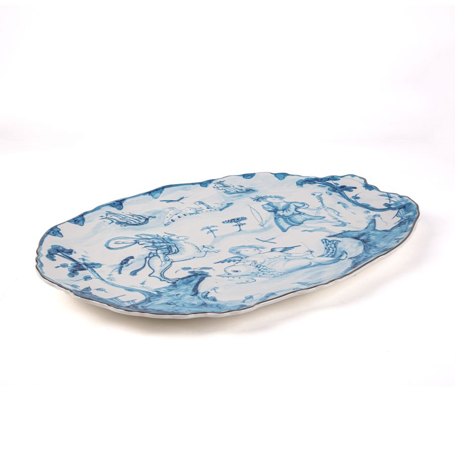 Porcelaine Blanche Cuisine Seletti - Corbeille à Pain En Porcelaine Blanche - Design Original - Micro-ondes Et Lave-vaisselle - 22x22x7.5cm