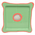 Plateau en résine carré Matt Mint And Matt Dark Salmon S de Gaetano Pesce - Fish Design-The Woods Gallery