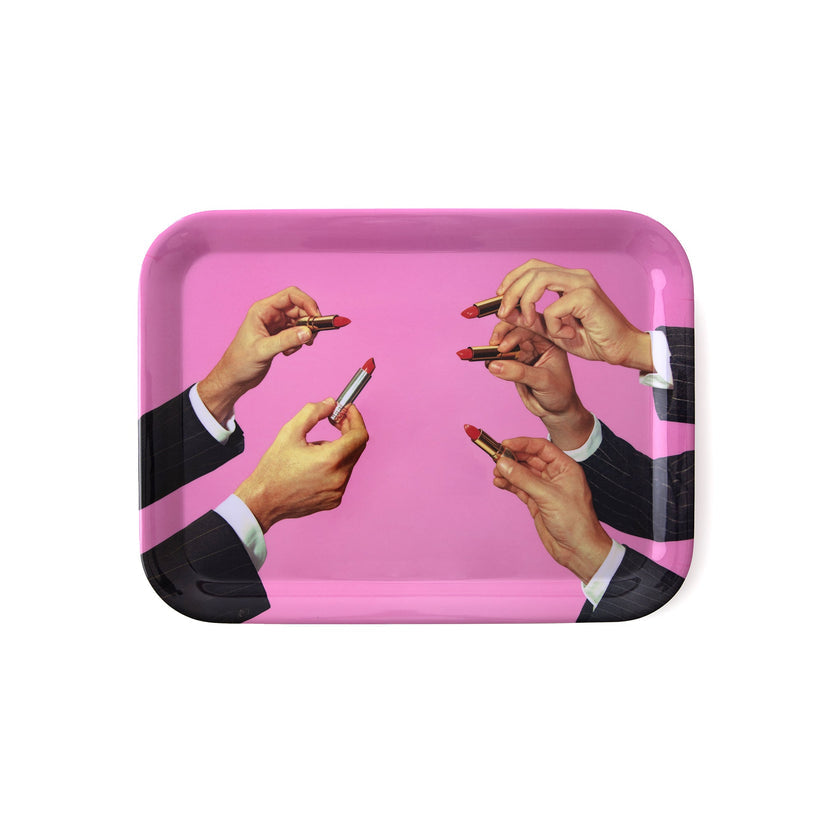 Plateau rose Lipstick Toiletpaper - Seletti-The Woods Gallery