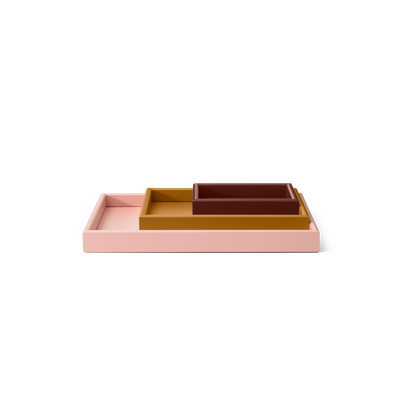 Plateaux Arrange Set de 3 - Montana-Ruby/Amber/Masala-The Woods Gallery
