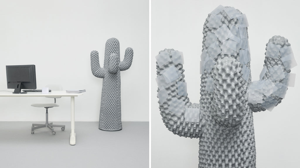 Porte manteau, sculpture Boring Cactus de Drocco / Mello - Gufram-The Woods Gallery