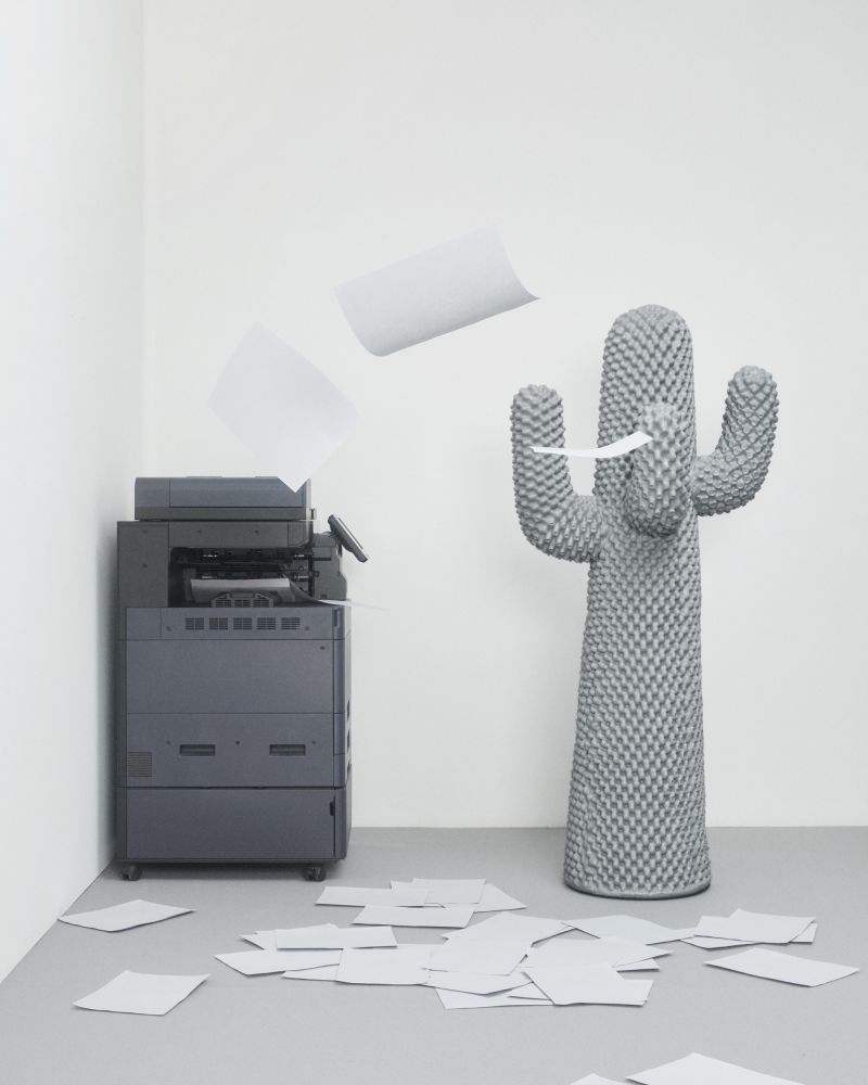 Porte manteau, sculpture Boring Cactus de Drocco / Mello - Gufram-The Woods Gallery