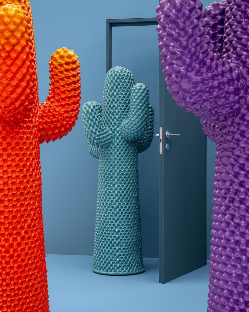 Porte manteau, sculpture Cactus Gammablue de Drocco & Mello - Gufram-The Woods Gallery