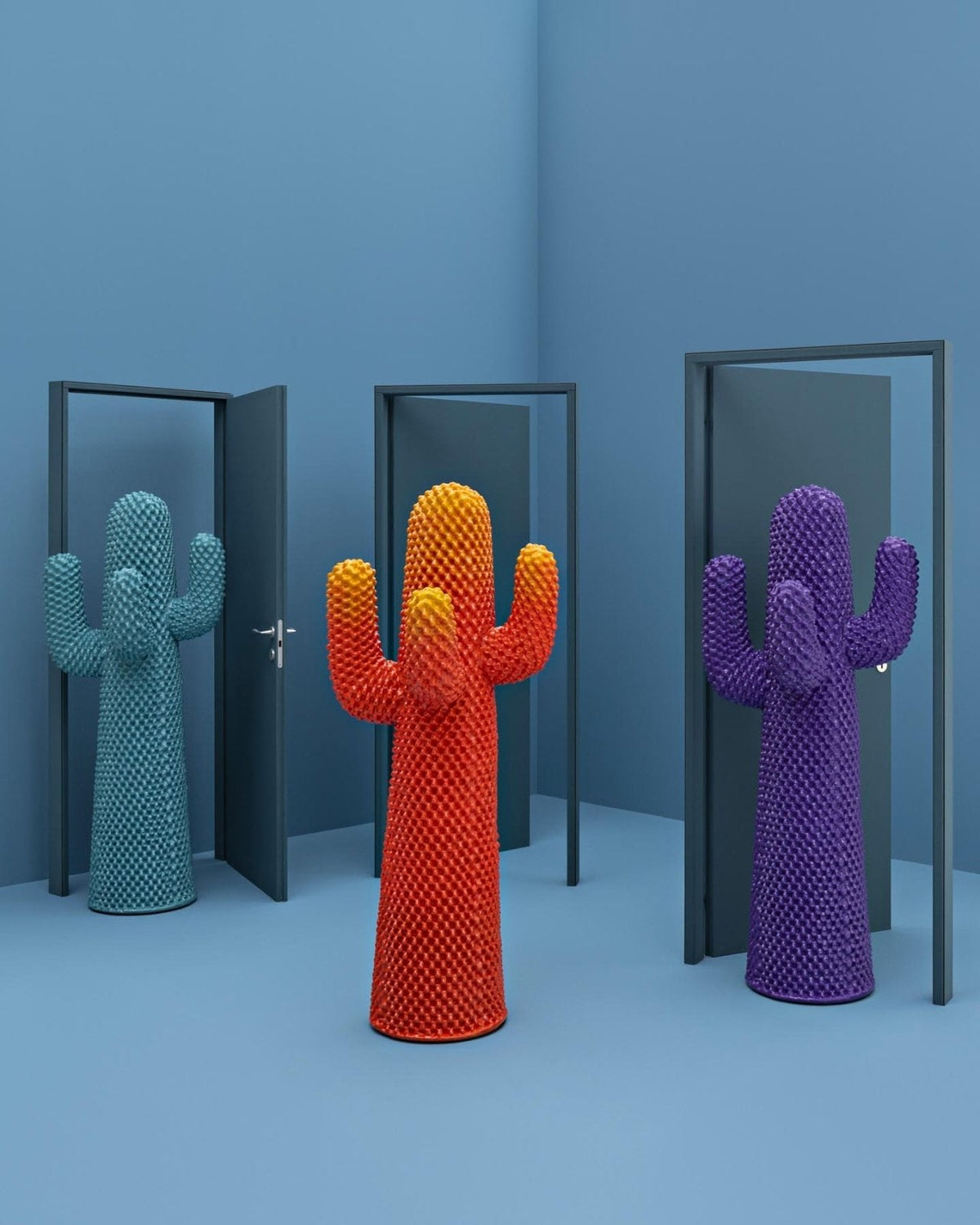 Porte manteau, sculpture Cactus Infrared de Drocco &amp; Mello - Gufram-The Woods Gallery
