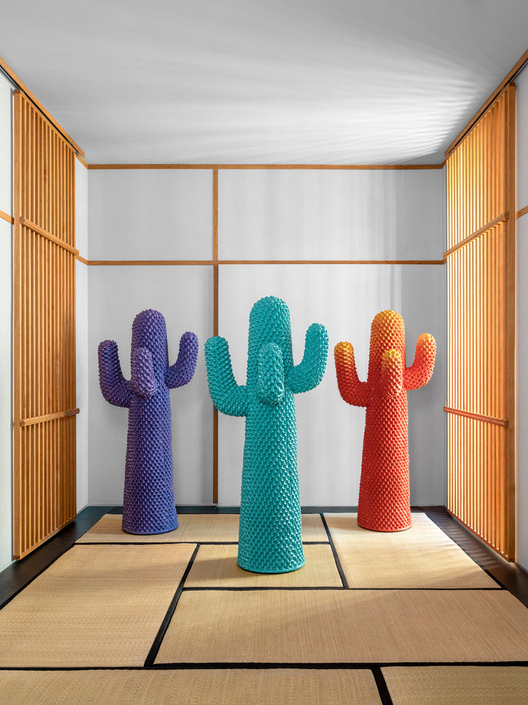 Porte manteau, sculpture Cactus Gammablue de Drocco & Mello - Gufram-The Woods Gallery