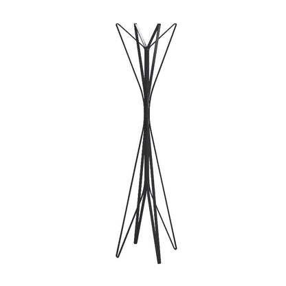 Porte-manteaux Aster 4 branches, Alessandro DUBINI, - Zanotta-tiges filaires noires croisées, vue de face-The Woods Gallery