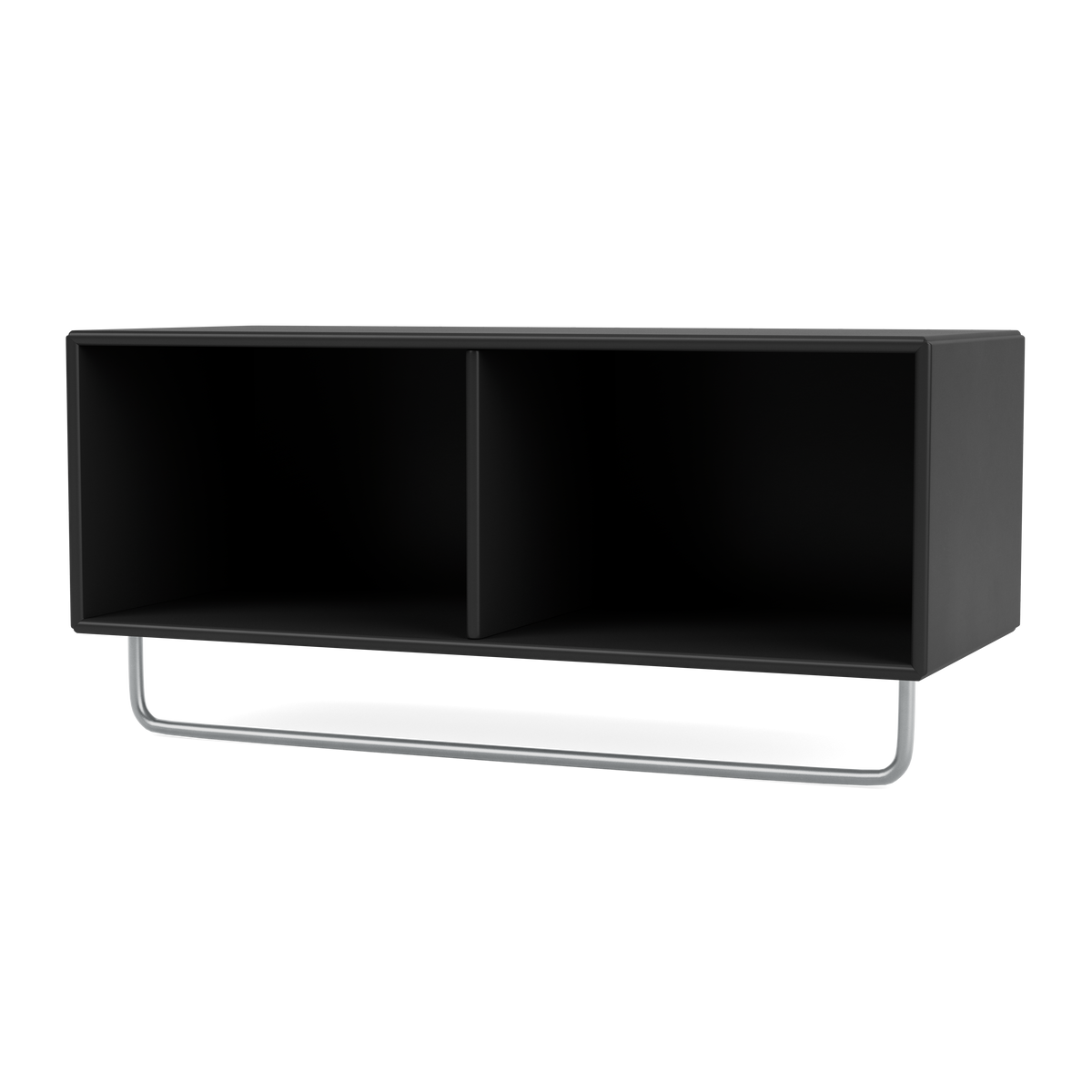Porte-manteaux Coat par Peter J. Lassen, laque 05 Black, suspendu au mur, packshot Montana