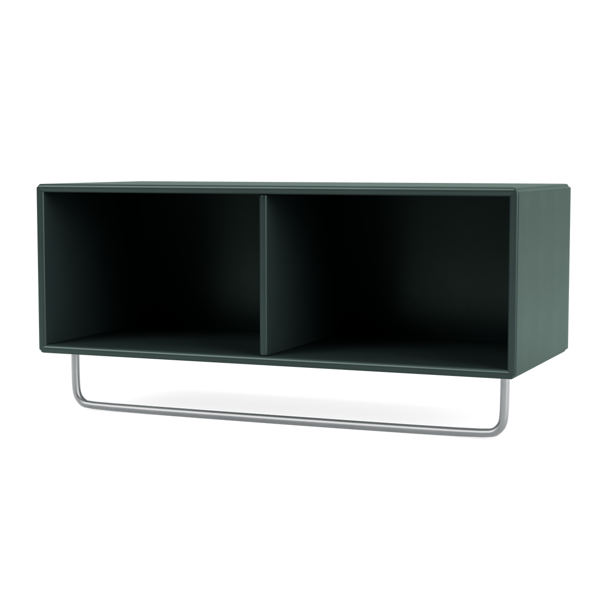 Porte-manteaux Coat par Peter J. Lassen, laque 163 Black Jade, suspendu au mur, packshot Montana