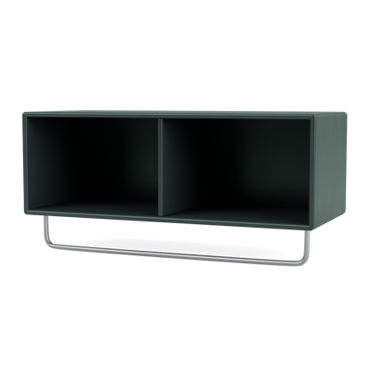 Porte-manteaux Coat par Peter J. Lassen, laque 163 Black Jade, suspendu au mur, packshot Montana
