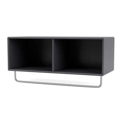 Porte-manteaux Coat par Peter J. Lassen, laque 36 Coal, suspendu au mur, packshot Montana