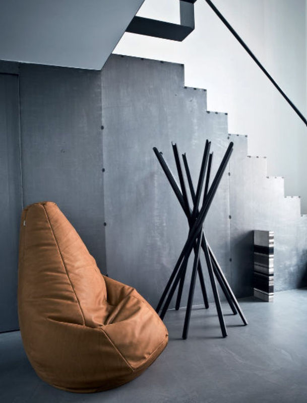 Porte-manteaux Design Sacha – Acier Laqué Argent, Hauteur 186 Cm (Paris Prix)
