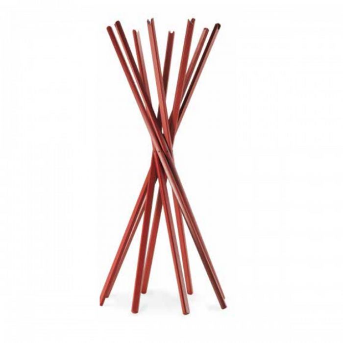 Porte-manteaux en bois massif Sciangai de De Pas, D’Urbino, Lomazzi - Zanotta-Noir-The Woods Gallery