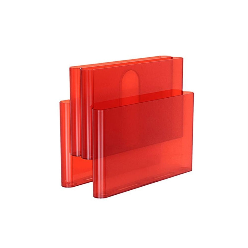 Porte-revues Magazine Holder de Giotto Stoppino - Kartell-Rouge Orangé-The Woods Gallery