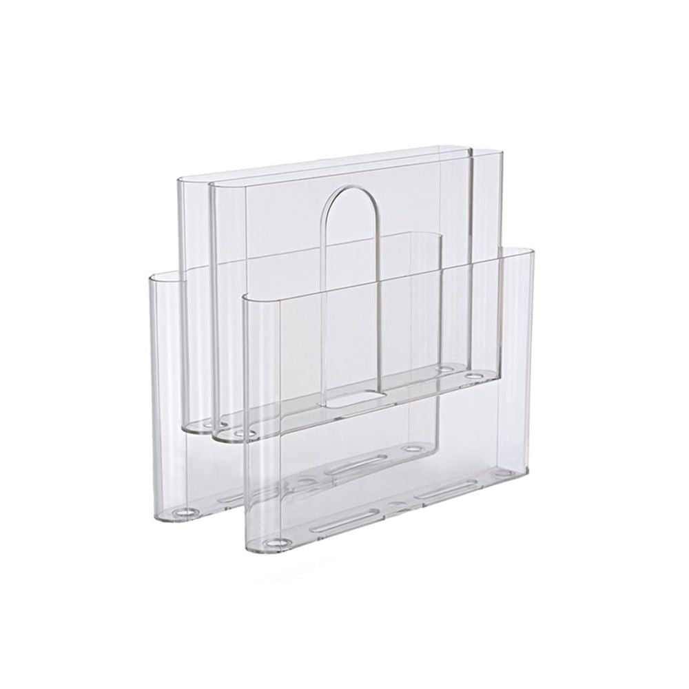 Porte-revues Magazine Holder de Giotto Stoppino - Kartell-Transparent-The Woods Gallery