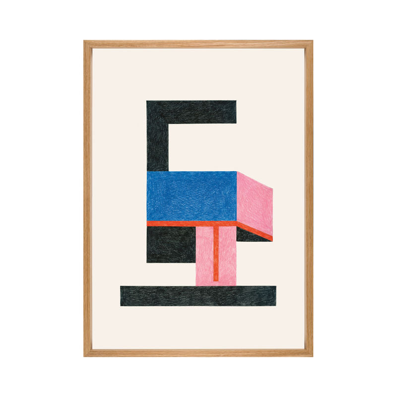 Poster Freddo de Nathalie du Pasquier - The Wrong Shop-Affiche encadrée bois chêne-The Woods Gallery