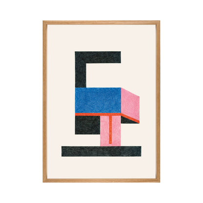 Poster Freddo de Nathalie du Pasquier - The Wrong Shop-Affiche encadrée bois chêne-The Woods Gallery