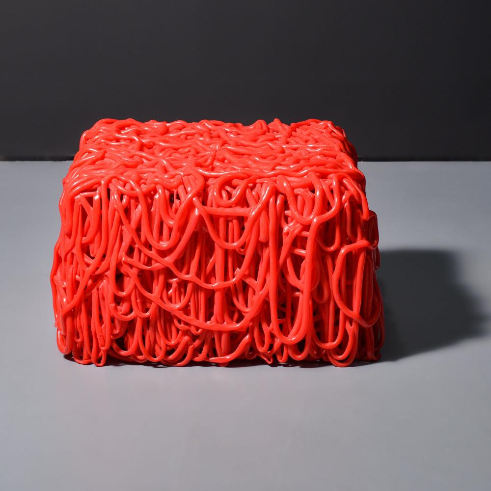 Pouf Senzafine par Gaetano Pesce - Meritalia-Rouge-The Woods Gallery