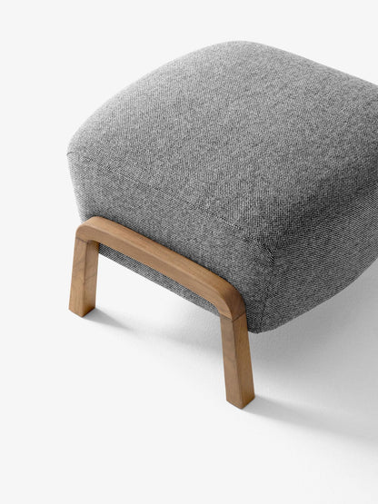 Pouf Wulff ATD3 de Jørgen Wolff - &amp;Tradition-Chêne huilé-Tissu groupe 1-The Woods Gallery