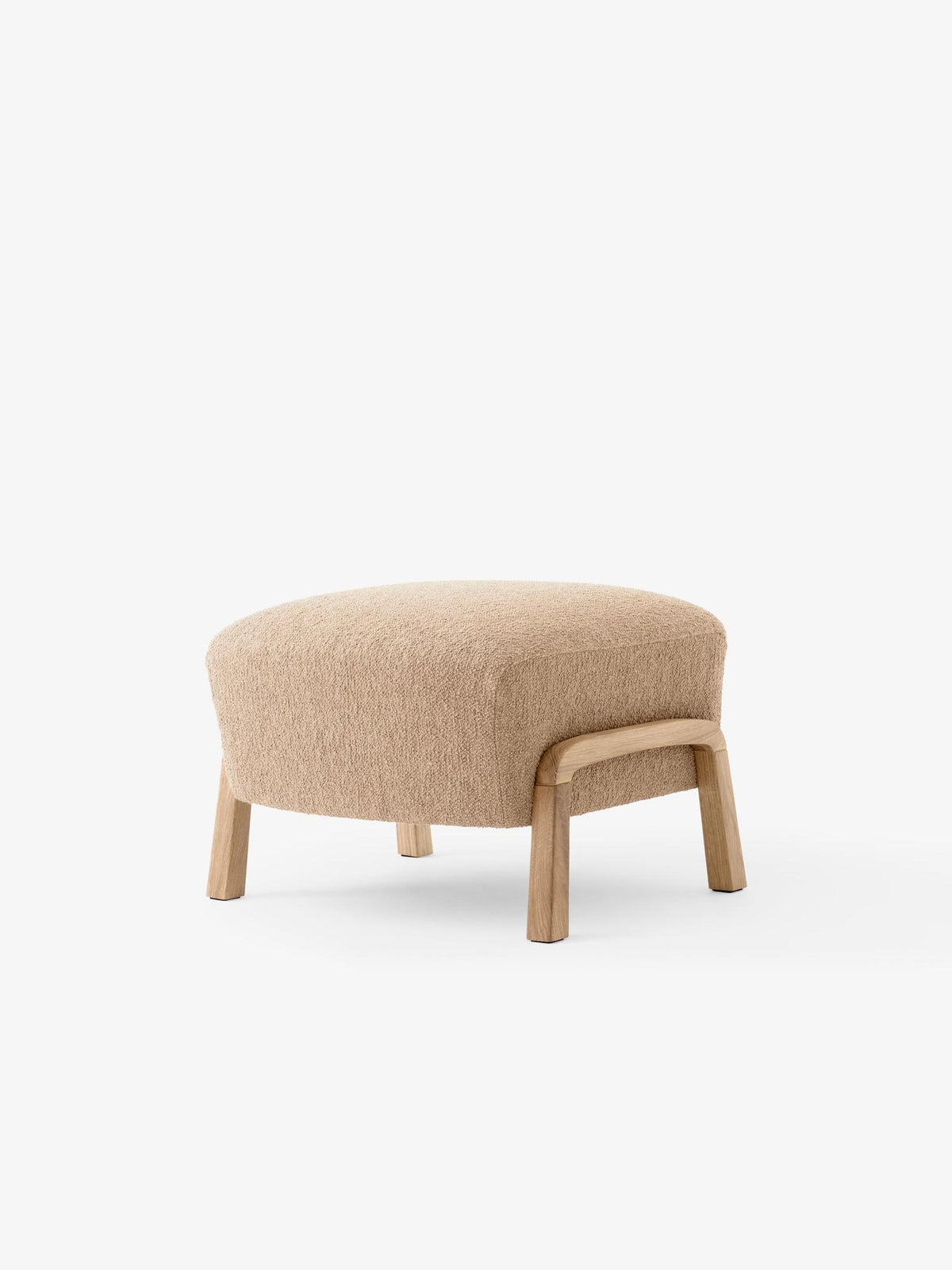 Pouf Wulff ATD3 de Jørgen Wolff - &amp;Tradition-Chêne huilé-Tissu groupe 2-The Woods Gallery