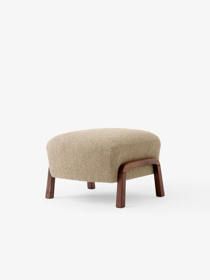 Pouf Wulff ATD3 de Jørgen Wolff - &amp;Tradition-Noyer huilé-Tissu groupe 2-The Woods Gallery