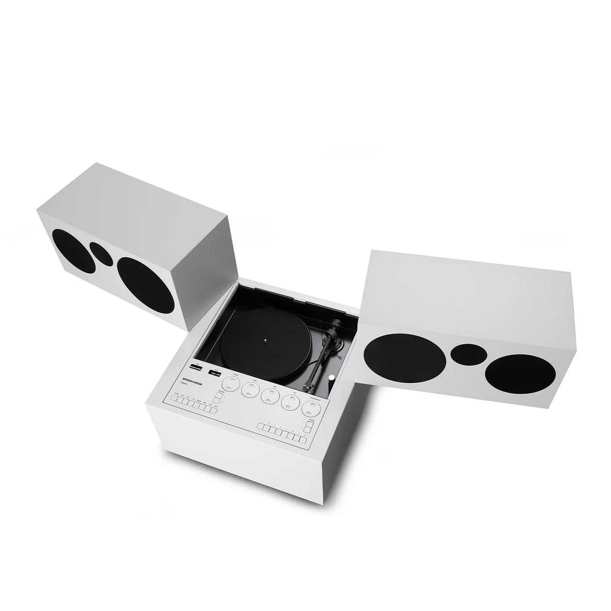 Radio-phonographeTotem rr 231 - Brionvega-Blanc-The Woods Gallery