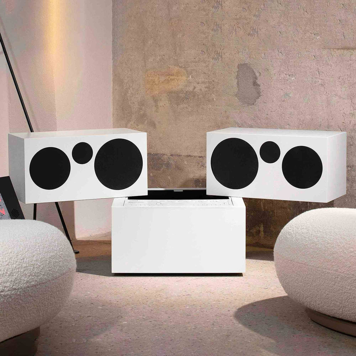 Radio-phonographeTotem rr 231 - Brionvega-Blanc-The Woods Gallery