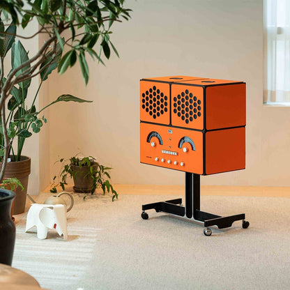 Radiofonografo - Brionvega : Design par Achille et Pier Giacomo Castiglioni-Blanc-The Woods Gallery
