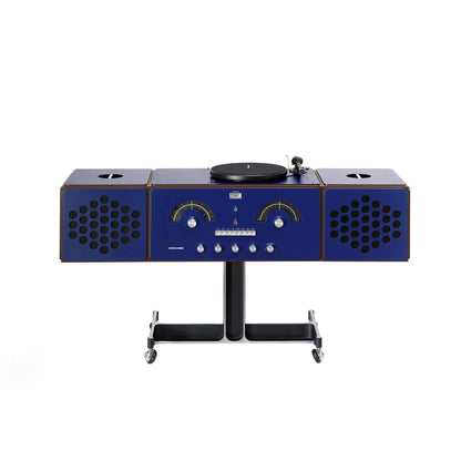 Radiofonografo - Brionvega : Design par Achille et Pier Giacomo Castiglioni-Bleu-The Woods Gallery