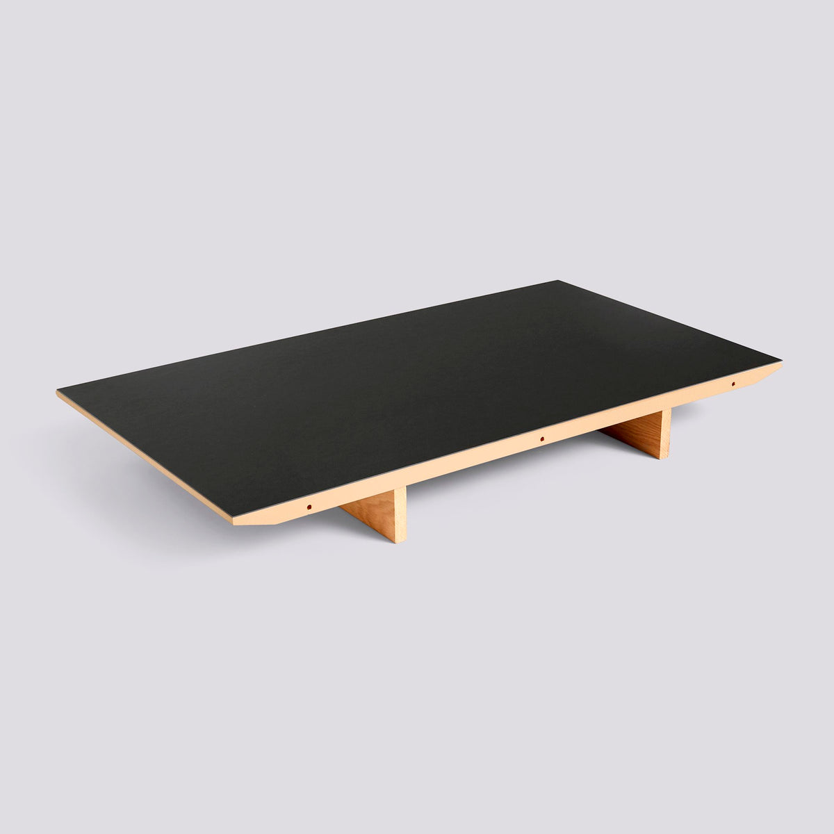 Rallonge pour table CPH 30 de Ronan et Erwan Bouroullec - Hay-50 x 90 cm (tables L 200 et L 250) - Chêne laqué, plateau linoléum noir-The Woods Gallery