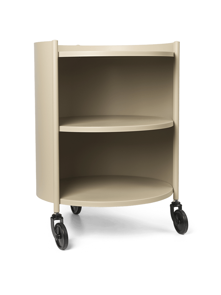 Rangement sur roulettes Eve Storage Ø 40 cm - Ferm Living-Rouge-The Woods Gallery