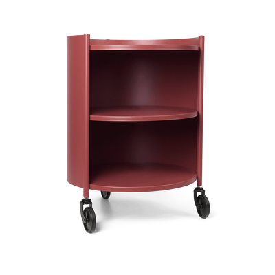 Rangement sur roulettes Eve Storage Ø 40 cm - Ferm Living-Rouge-The Woods Gallery