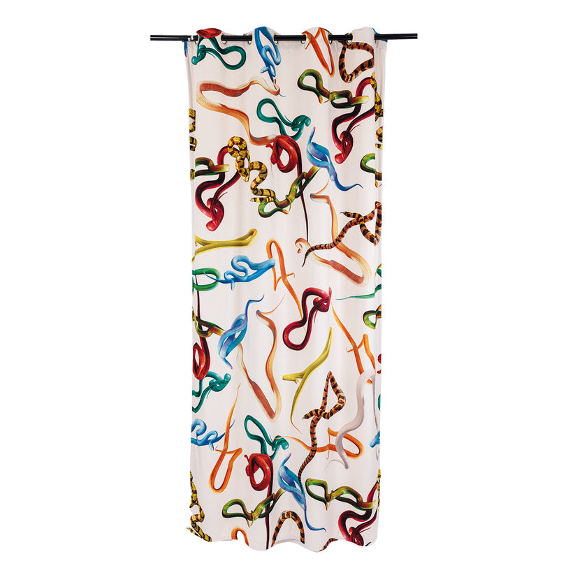 Rideau Seletti Snakes blanc - Seletti-The Woods Gallery