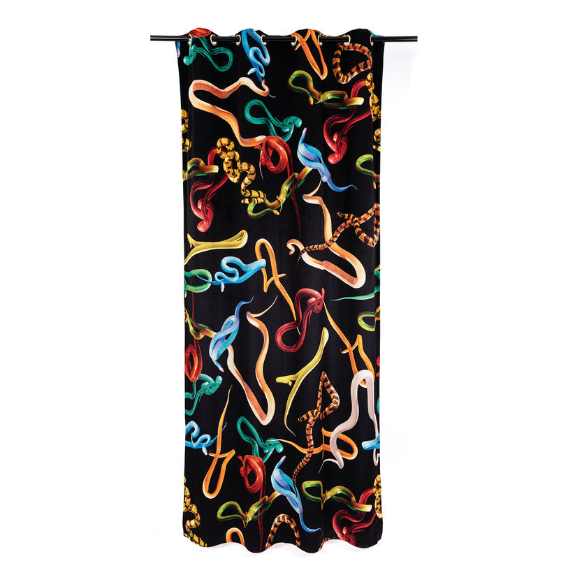 Rideau Seletti Snakes noir - Seletti-The Woods Gallery