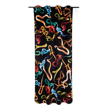 Rideau Seletti Snakes noir - Seletti-The Woods Gallery