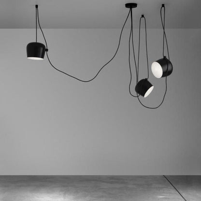 Rosace Multiple pour suspension AIM &amp; AIM SMALL de Ronan &amp; Erwan Bouroullec - Flos-Noir-The Woods Gallery