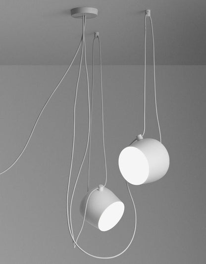Rosace Multiple pour suspension AIM &amp; AIM SMALL de Ronan &amp; Erwan Bouroullec - Flos-Noir-The Woods Gallery