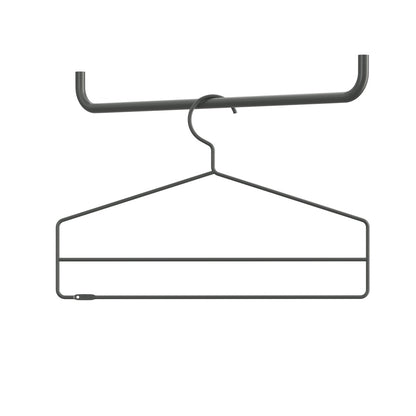 Pack de 4 cintres, String Furniture, coloris gris foncé, packshot sur fond blanc