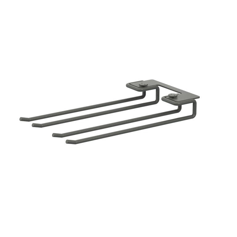 Support pour verres, String Furniture, coloris gris foncé, 20 cm, packshot sur fond blanc